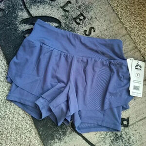 RBX Women's Lavender Layered Athletic Shorts